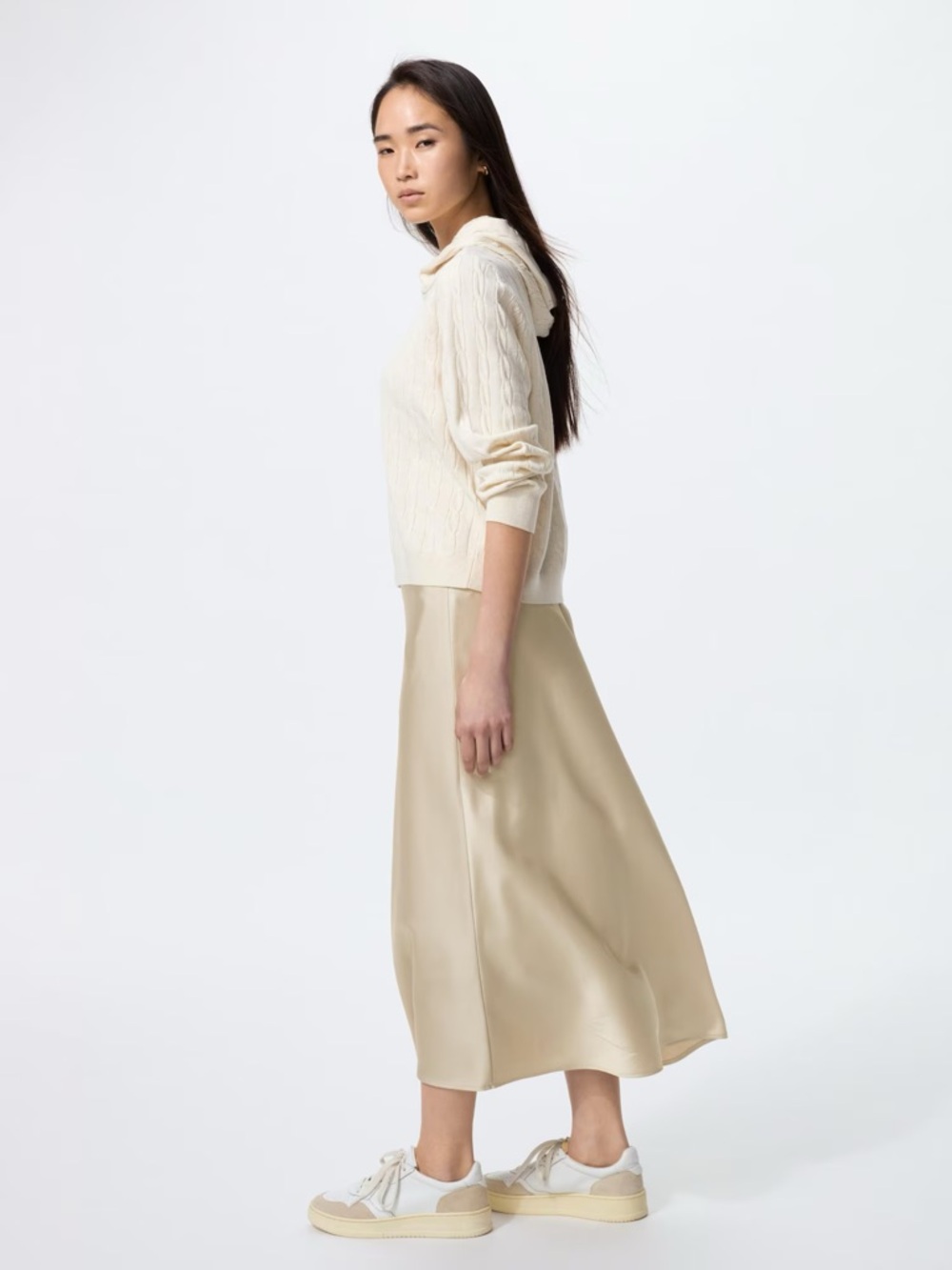 Uniqlo Satin Skirt